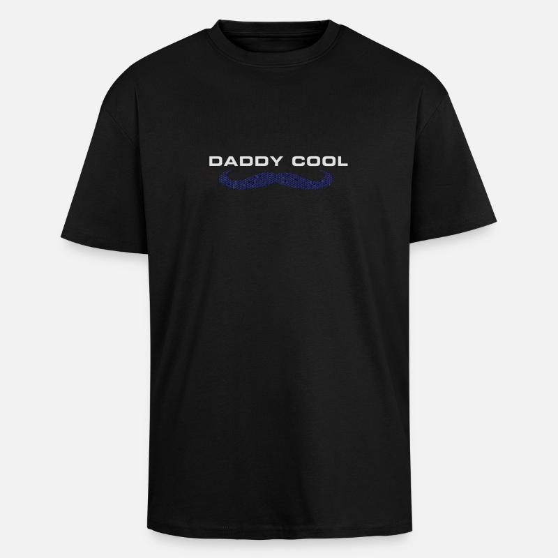 Daddy Cool Vater Design - Oversized Heavyweight Unisex T-Shirt - Schwarz