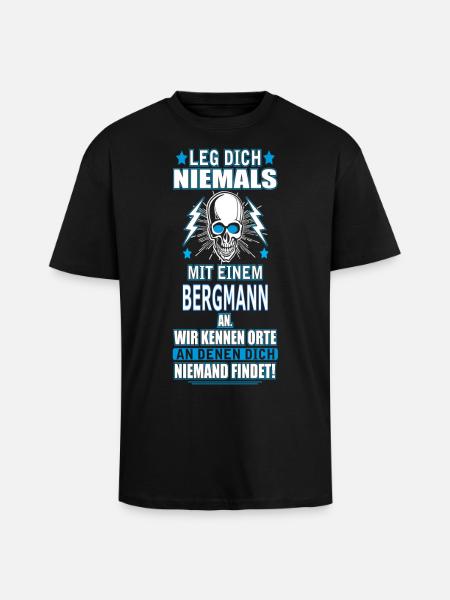 BERGMANN - Oversized Heavyweight Unisex T-Shirt - Schwarz