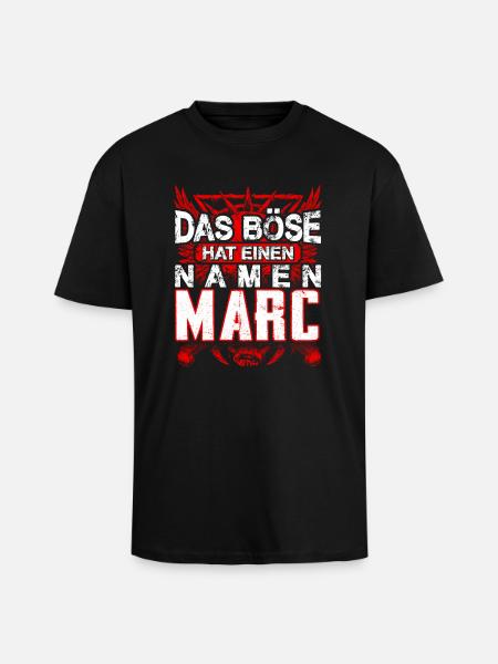 MARC - Name - Oversized Heavyweight Unisex T-Shirt - Schwarz