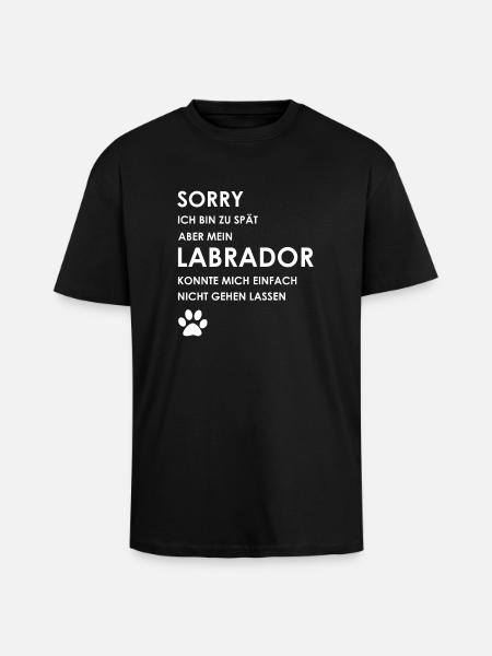 Labrador - Oversized Heavyweight Unisex T-Shirt - Schwarz
