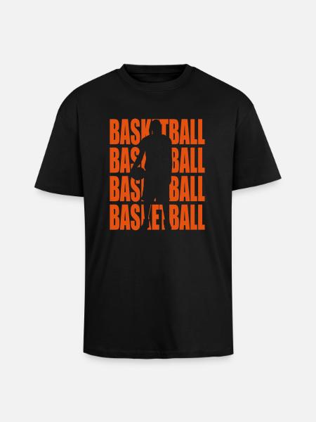 Basketball - Unisex Oversized Heavyweight T-shirt - black