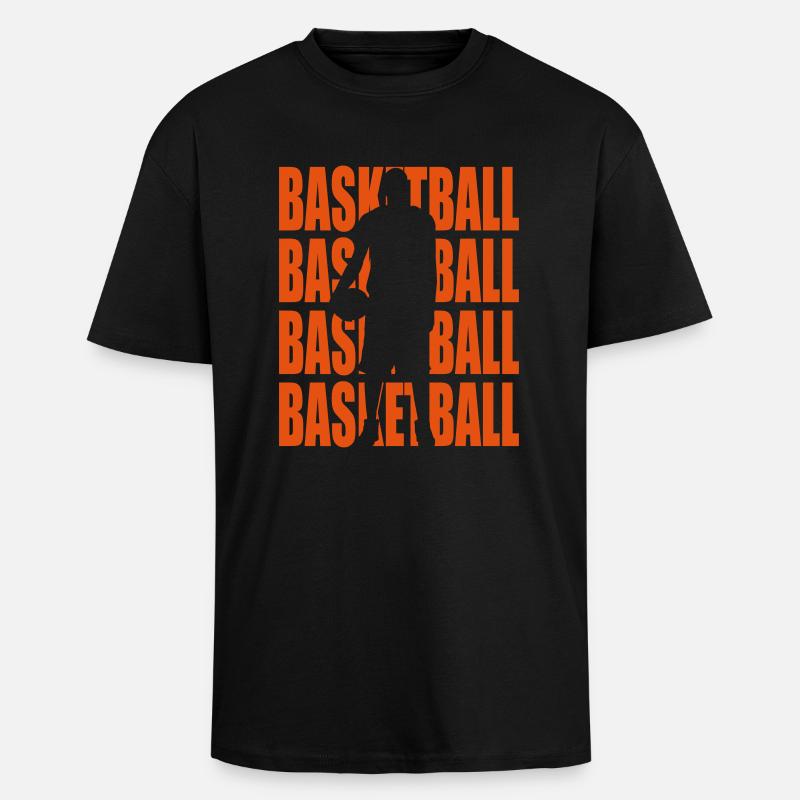 Basketball - Oversized Heavyweight Unisex T-Shirt - Schwarz