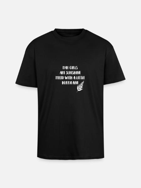 May Girls - Unisex Oversized Heavyweight T-shirt - black
