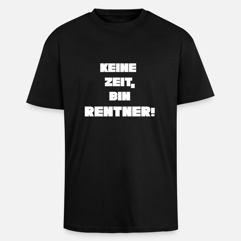 Rentner - Oversized Heavyweight Unisex T-Shirt - Schwarz