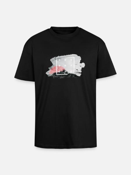 Adventure - Oversized Heavyweight Unisex T-Shirt - Schwarz