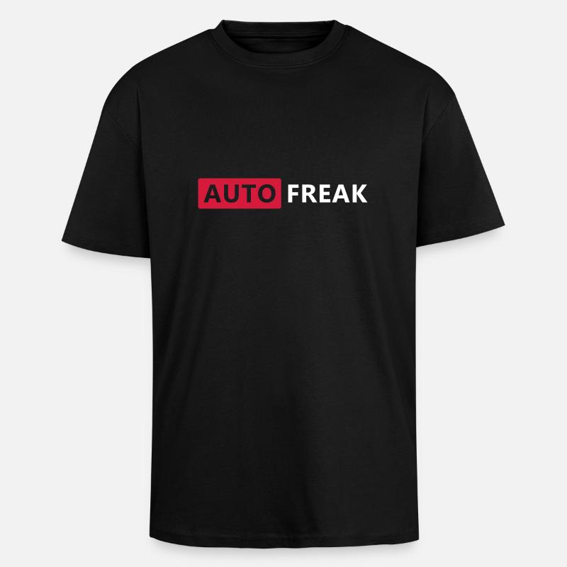 Auto Freak - T-shirt unisexe oversize épais - noir