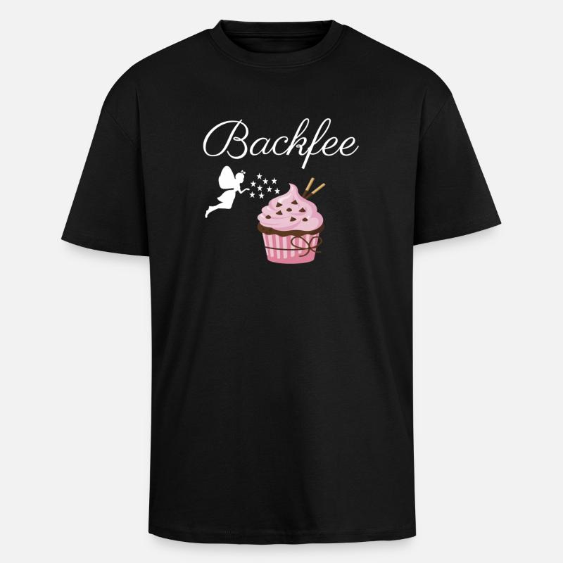Backfee - Oversized Heavyweight Unisex T-Shirt - Schwarz