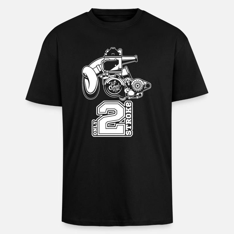 2T Engine - Unisex Oversized Heavyweight T-shirt - black