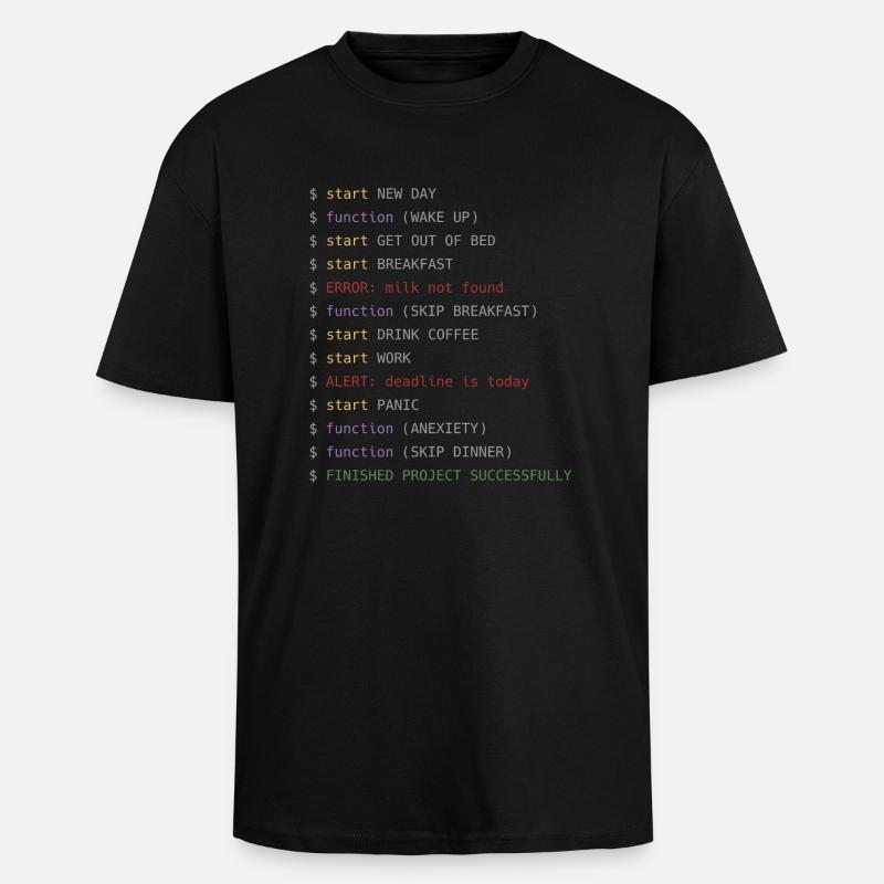 Developer's live - Unisex Oversized Heavyweight T-shirt - black