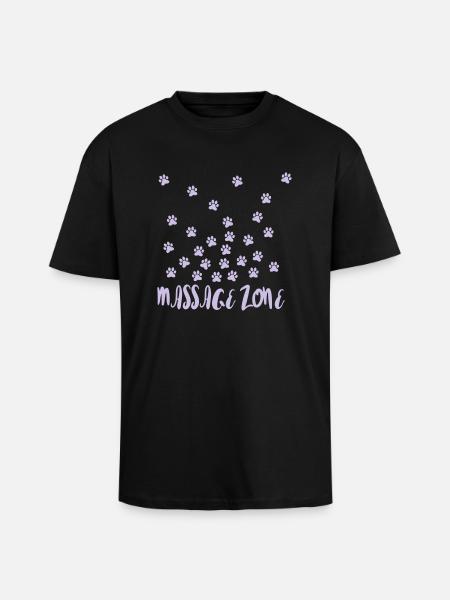 Massage Zone - Oversized Heavyweight Unisex T-Shirt - Schwarz