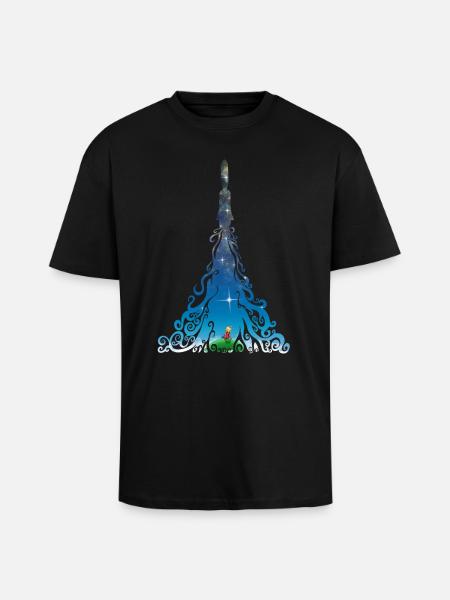 Rocket dreams - Unisex Oversized Heavyweight T-shirt - black