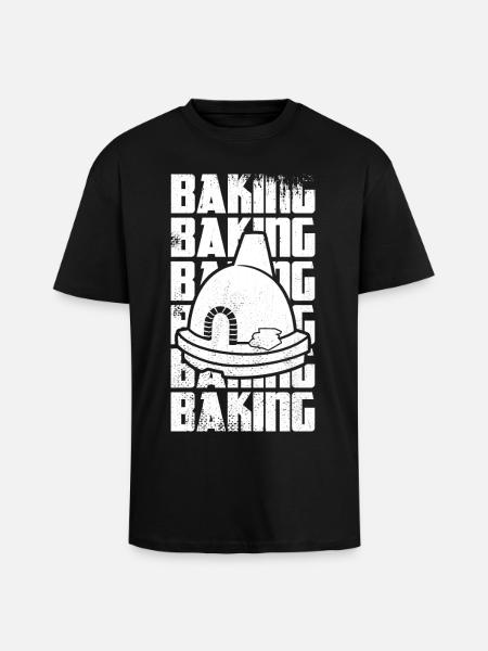 Fun Baking - Unisex Oversized Heavyweight T-shirt - black