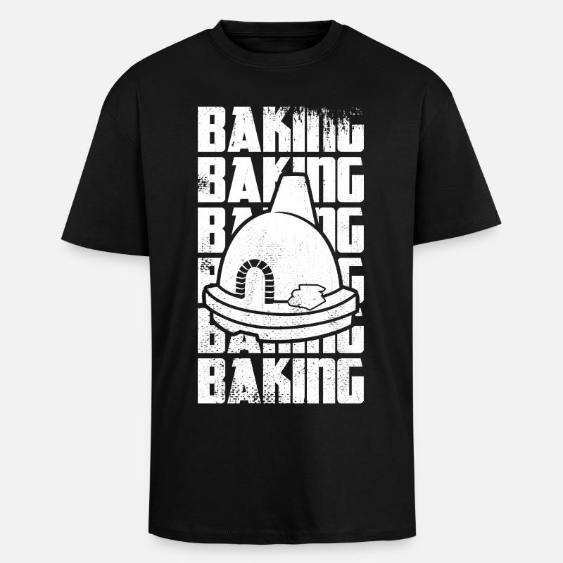Fun Baking - Unisex Oversized Heavyweight T-shirt - black