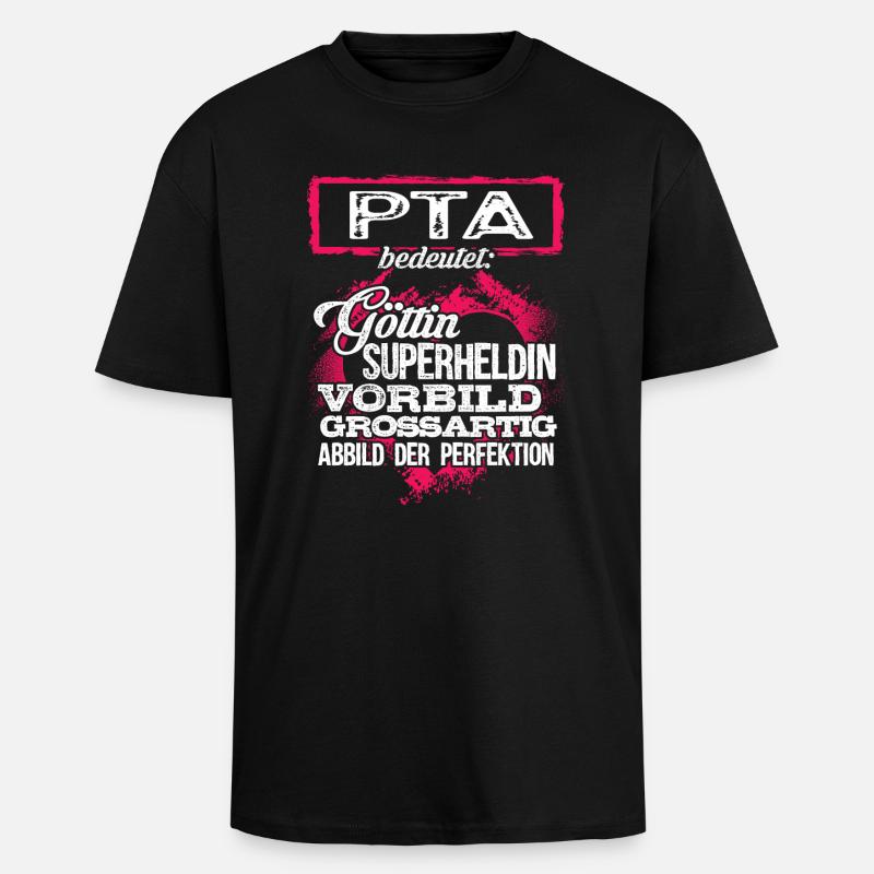 PTA - duden - Oversized Heavyweight Unisex T-Shirt - Schwarz