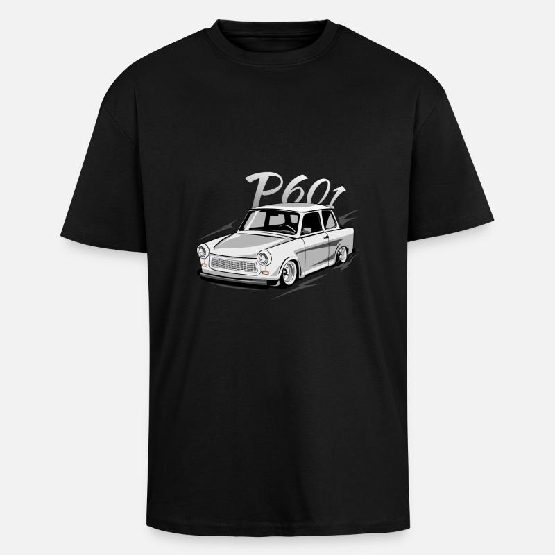  601 - T-shirt unisexe oversize épais - noir