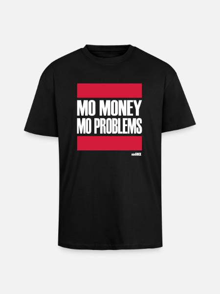 PROBLÈMES PLUS PLUS D'ARGENT - T-shirt unisexe oversize épais - noir