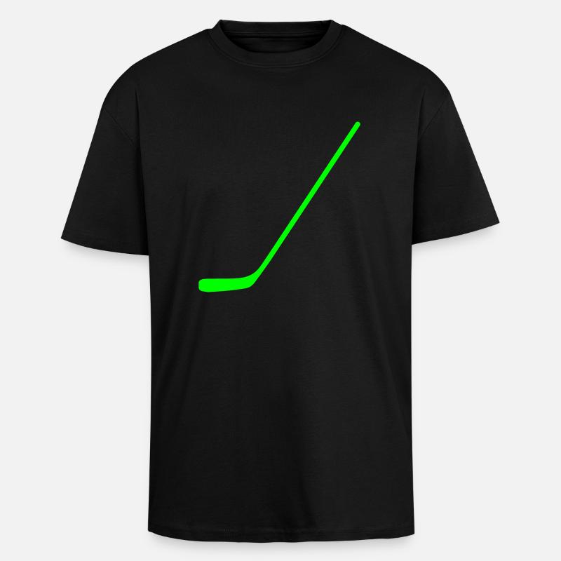 Hockeyschläger - Oversized Heavyweight Unisex T-Shirt - Schwarz