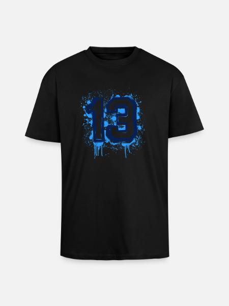 Marseille 13 Dirt - Oversized Heavyweight Unisex T-Shirt - Schwarz