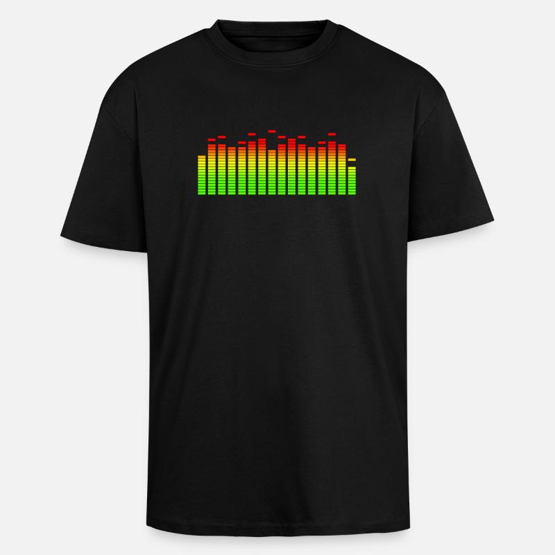 EQUALIZER - Oversized Heavyweight Unisex T-Shirt - Schwarz