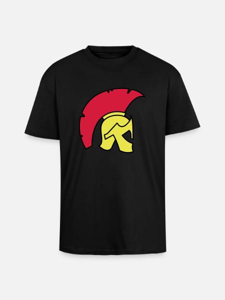 Spartan Helmet - Unisex Oversized Heavyweight T-shirt - black