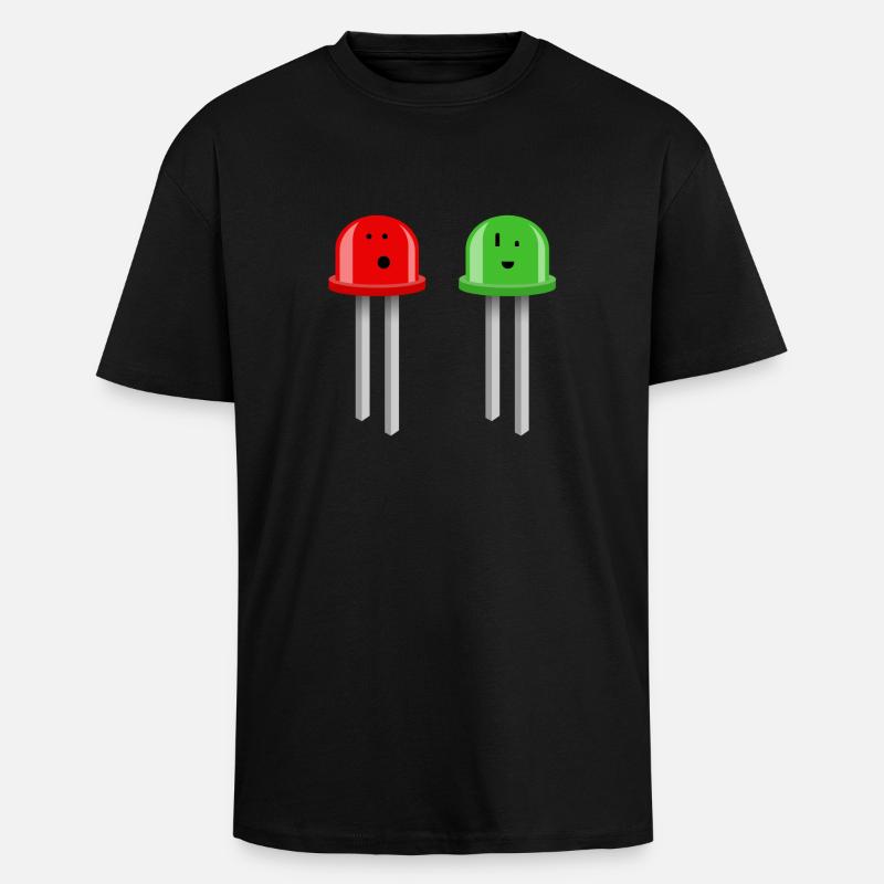 LED Bros - Oversized Heavyweight Unisex T-Shirt - Schwarz