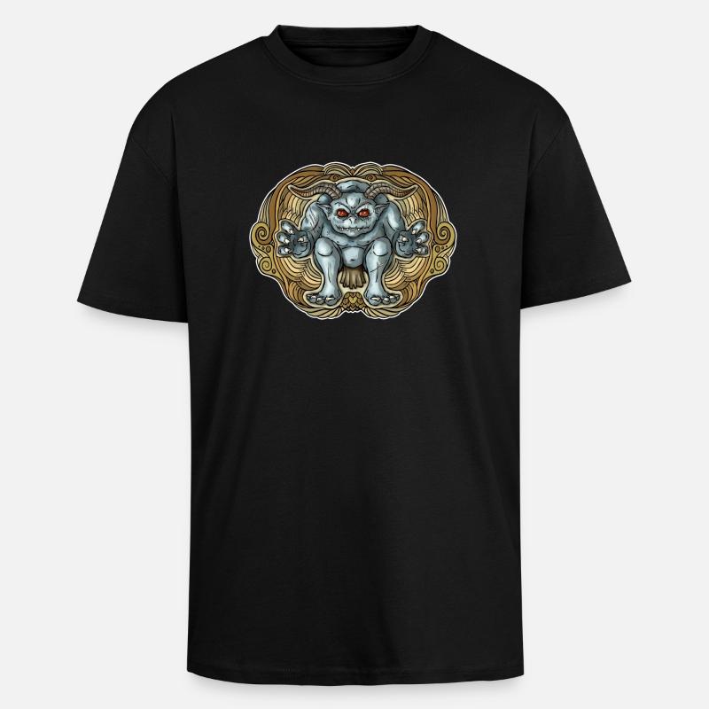 Teufel - Oversized Heavyweight Unisex T-Shirt - Schwarz