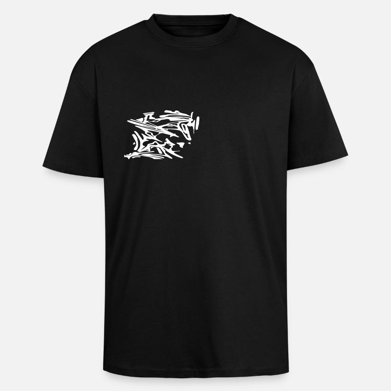 project1 - Oversized Heavyweight Unisex T-Shirt - Schwarz