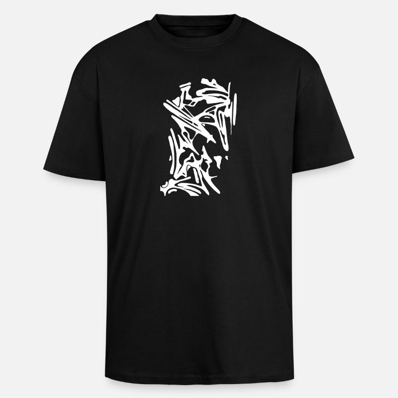 project1 - Unisex Oversized Heavyweight T-shirt - black