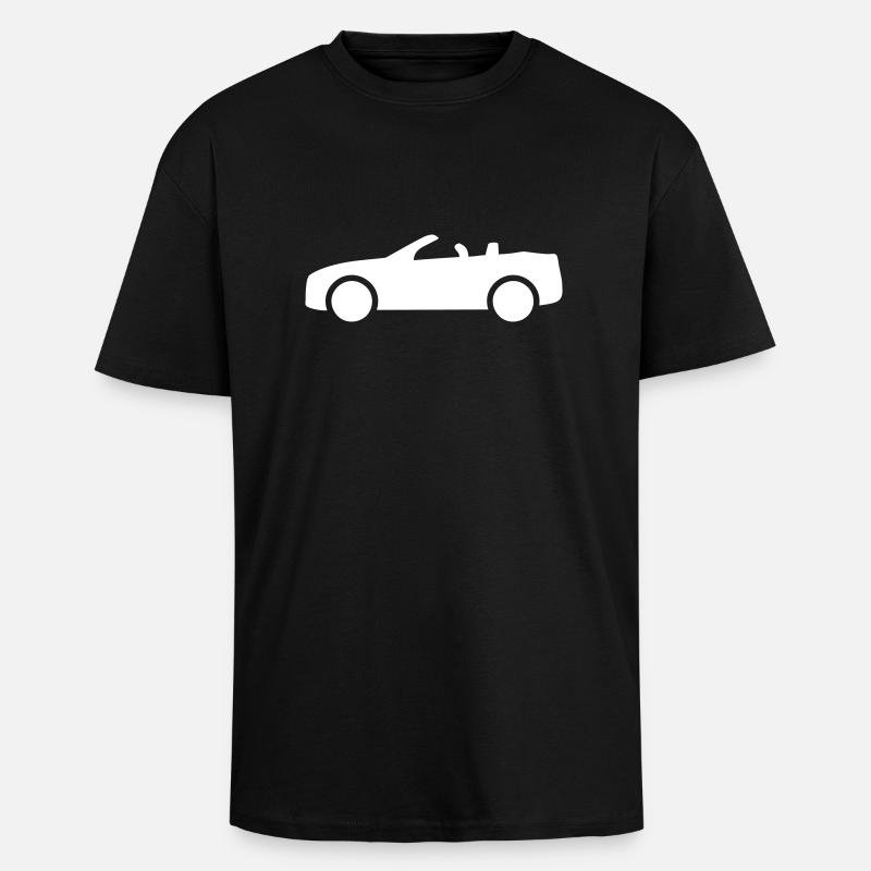 Cabrio - Oversized Heavyweight Unisex T-Shirt - Schwarz