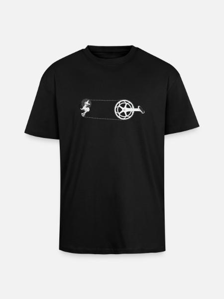 Fahrradkette - Oversized Heavyweight Unisex T-Shirt - Schwarz