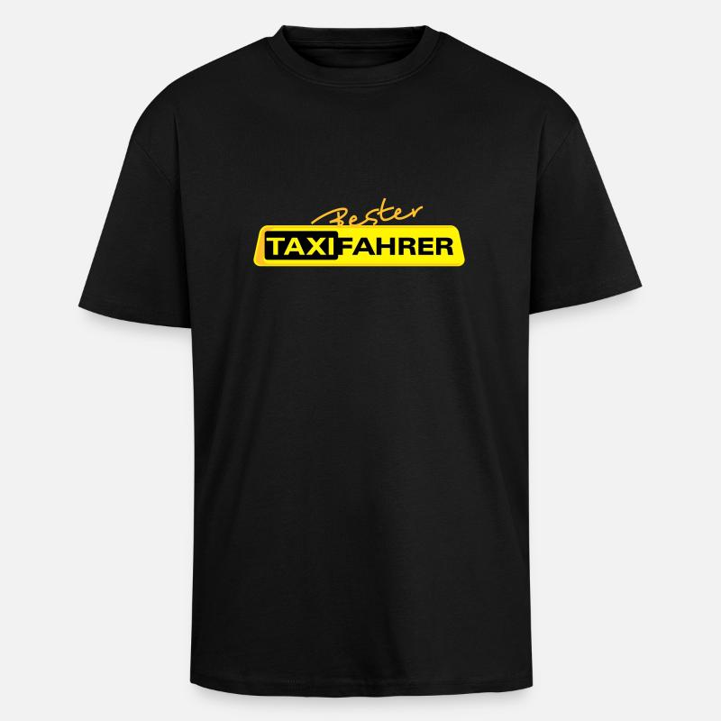 Bester Taxifahrer 1 - Oversized Heavyweight Unisex T-Shirt - Schwarz