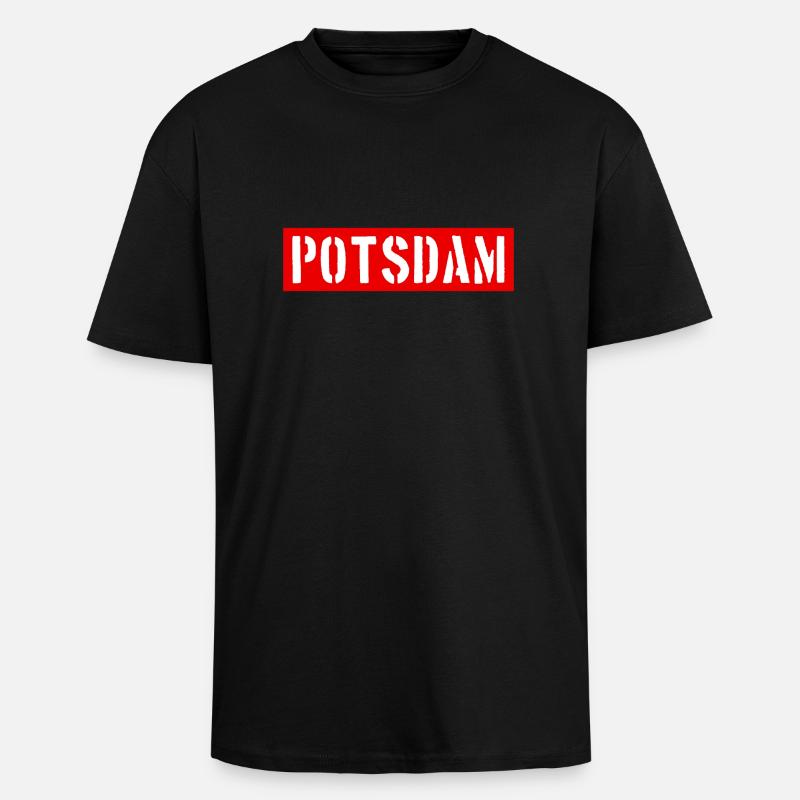 Potsdam - Brandenburg - Deutschalnd - Oversized Heavyweight Unisex T-Shirt - Schwarz