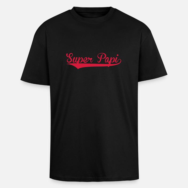 Super Papi - Unisex Oversized Heavyweight T-shirt - black