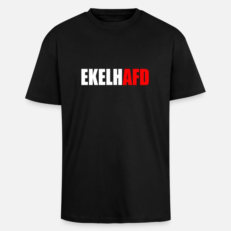 ekelhafd - Oversized Heavyweight Unisex T-Shirt - Schwarz
