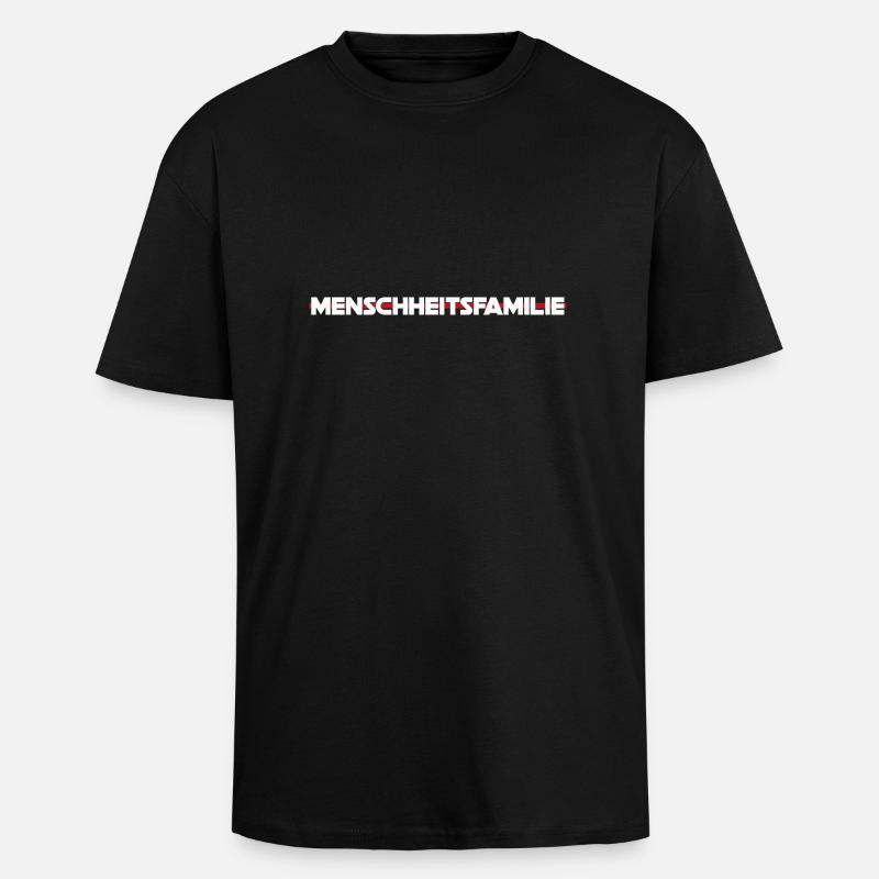 Friedenskultur beginnt bei uns! - Oversized Heavyweight Unisex T-Shirt - Schwarz