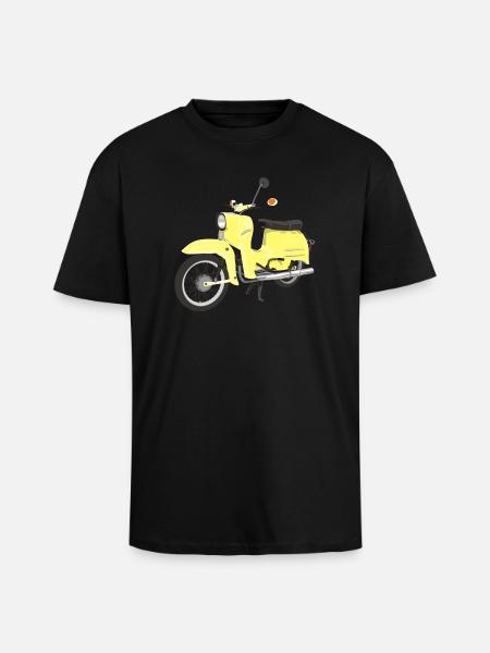 Simson Schwalbe - Unisex Oversized Heavyweight T-shirt - black