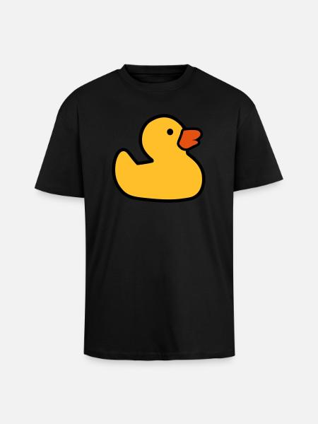 Rubber duck - Unisex Oversized Heavyweight T-shirt - black