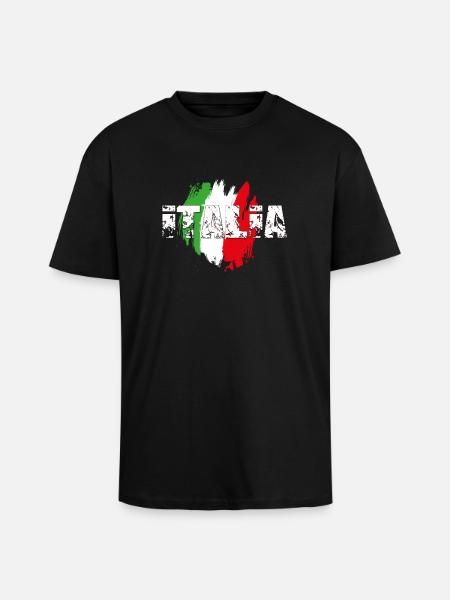 italia_blanc - Unisex Oversized Heavyweight T-shirt - black