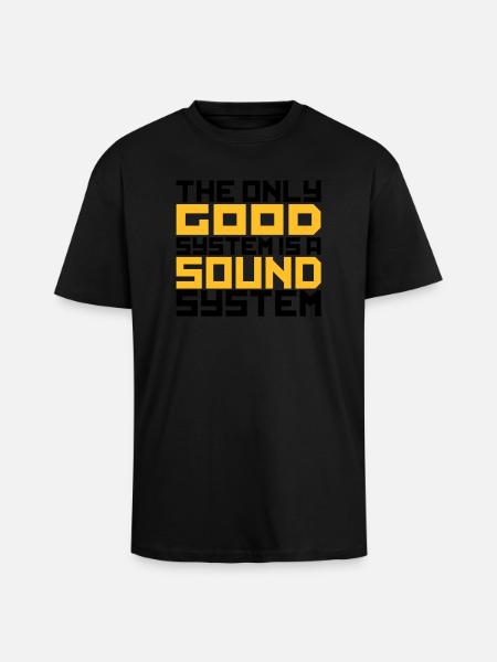 good_sound_2c - T-shirt unisexe oversize épais - noir