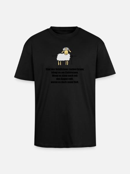 schaefchen - Oversized Heavyweight Unisex T-Shirt - Schwarz