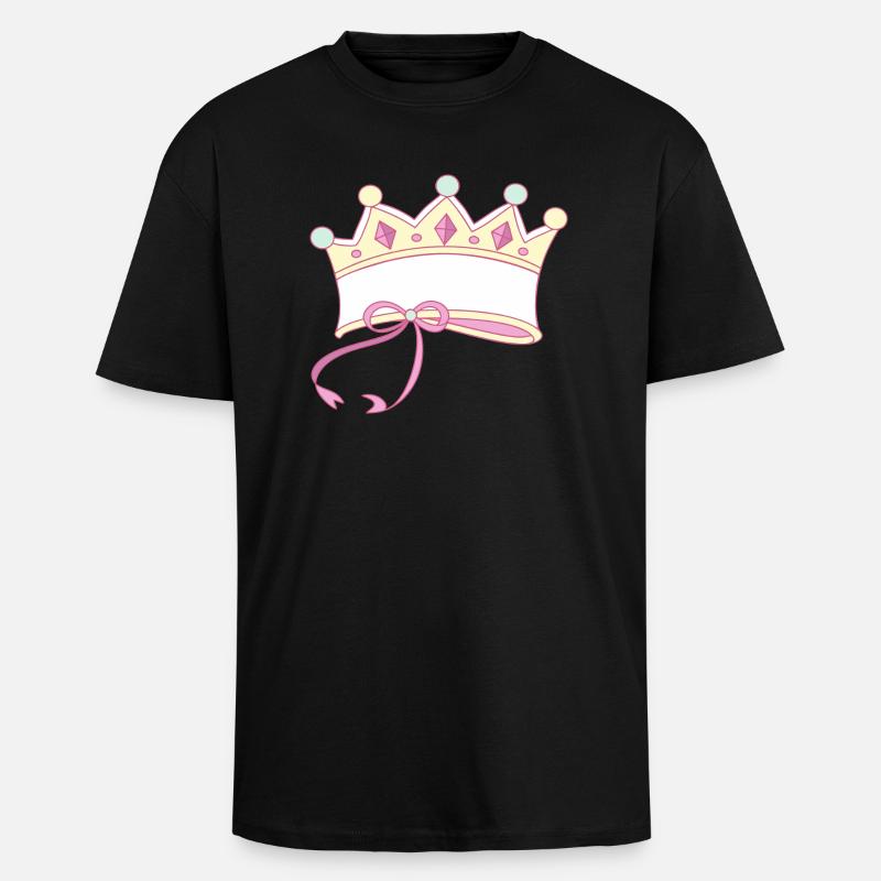 Crown writable - Unisex Oversized Heavyweight T-shirt - black