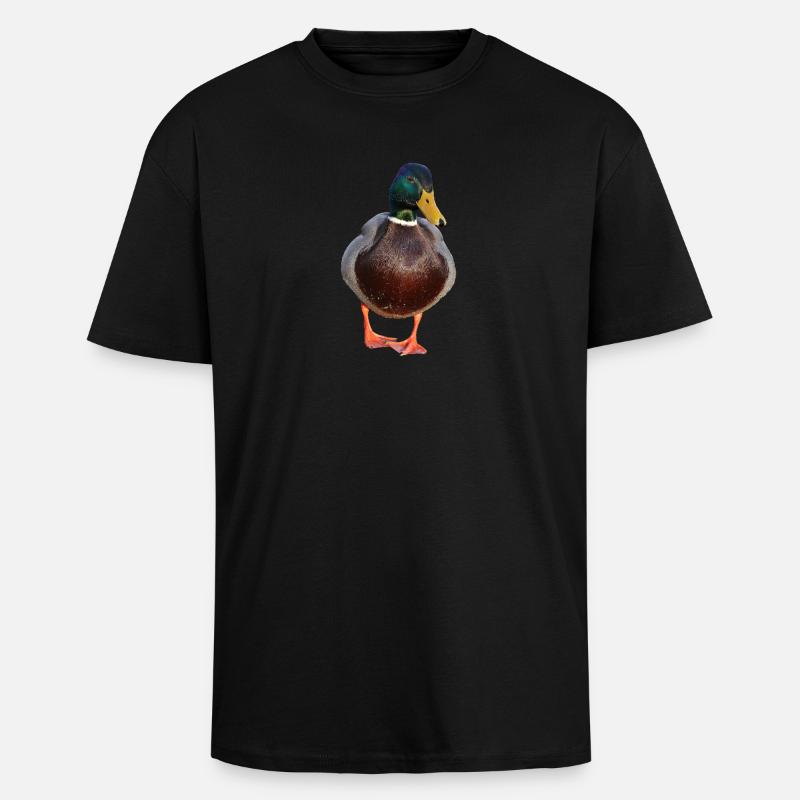 duck53 - Oversized Heavyweight Unisex T-Shirt - Schwarz