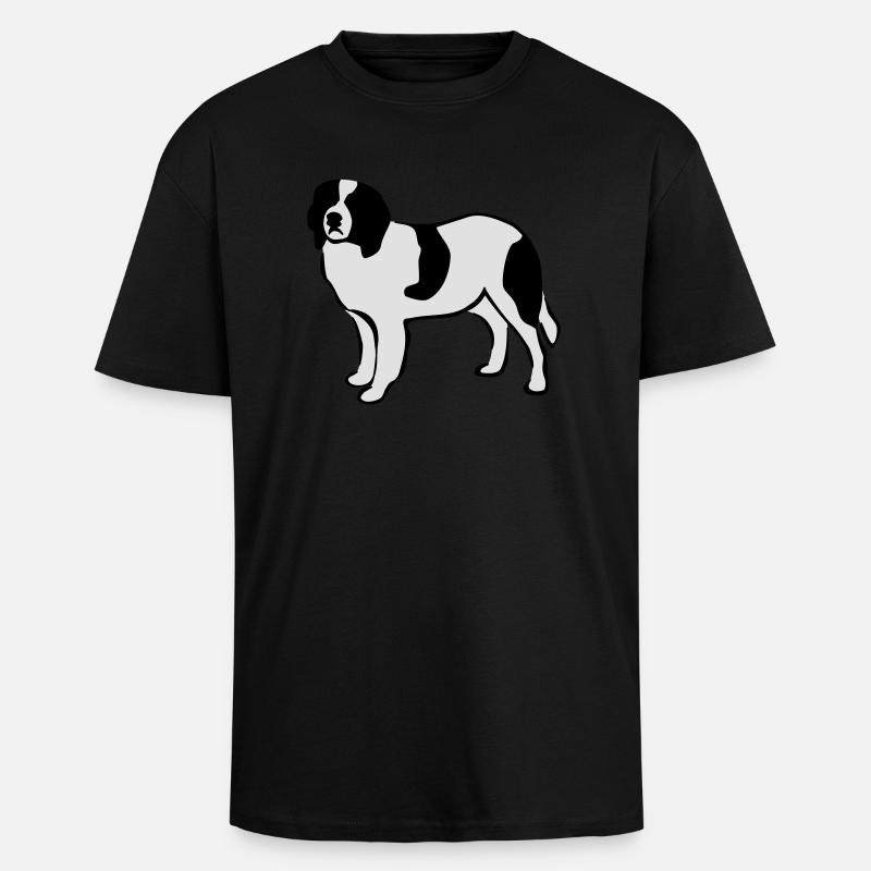 Landseer - Oversized Heavyweight Unisex T-Shirt - Schwarz