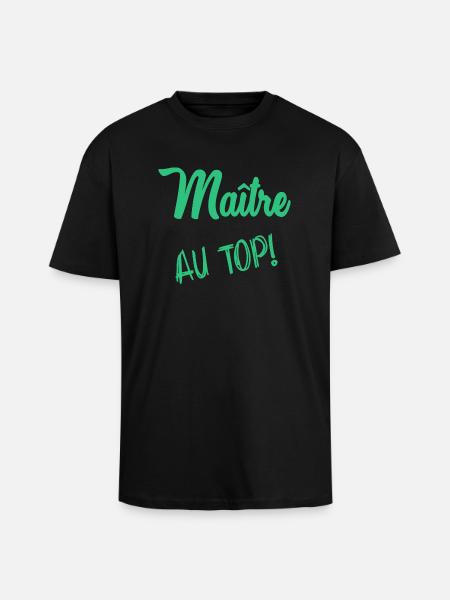 MASTER - Unisex Oversized Heavyweight T-shirt - black