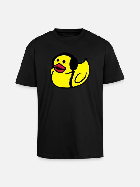 duck - Unisex Oversized Heavyweight T-shirt - black