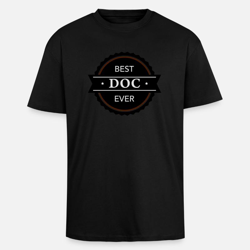 Best Doc ever - Oversized Heavyweight Unisex T-Shirt - Schwarz