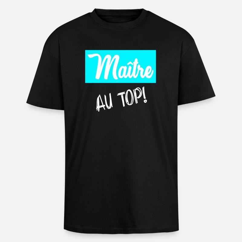 MASTER. MASTER - Unisex Oversized Heavyweight T-shirt - black