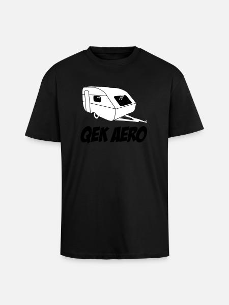 QEK Aero - Unisex Oversized Heavyweight T-shirt - black