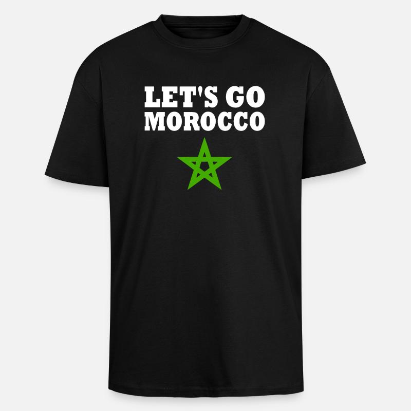 Marokko - Oversized Heavyweight Unisex T-Shirt - Schwarz