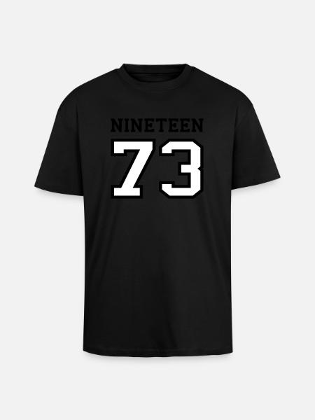 1973 - Unisex Oversized Heavyweight T-shirt - black